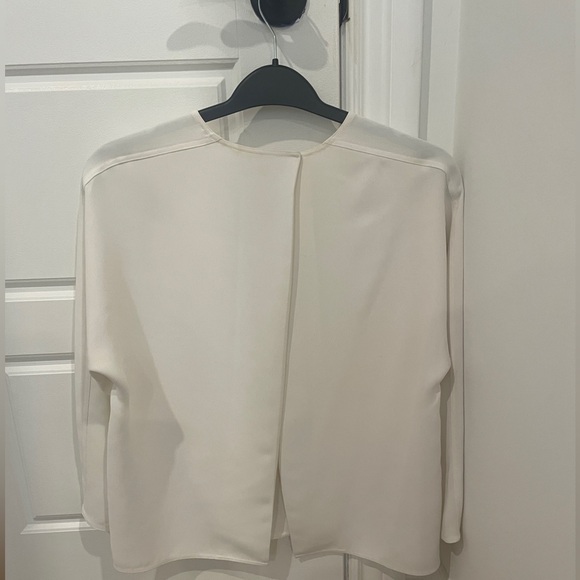 Vince open vent back three quarter sleeve blouse 2 - Picture 4 of 6